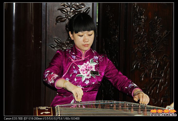 古筝女孩。