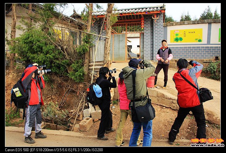 村姑成“模特”。