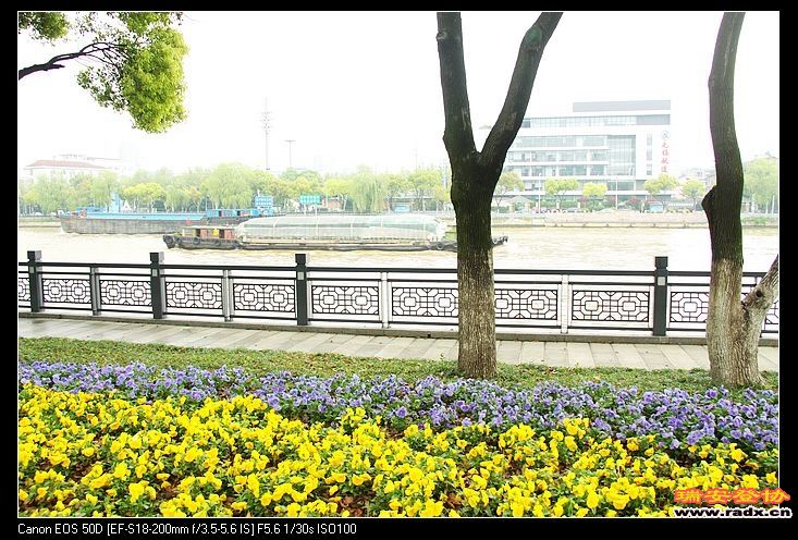 酒店前面是京杭大运河。